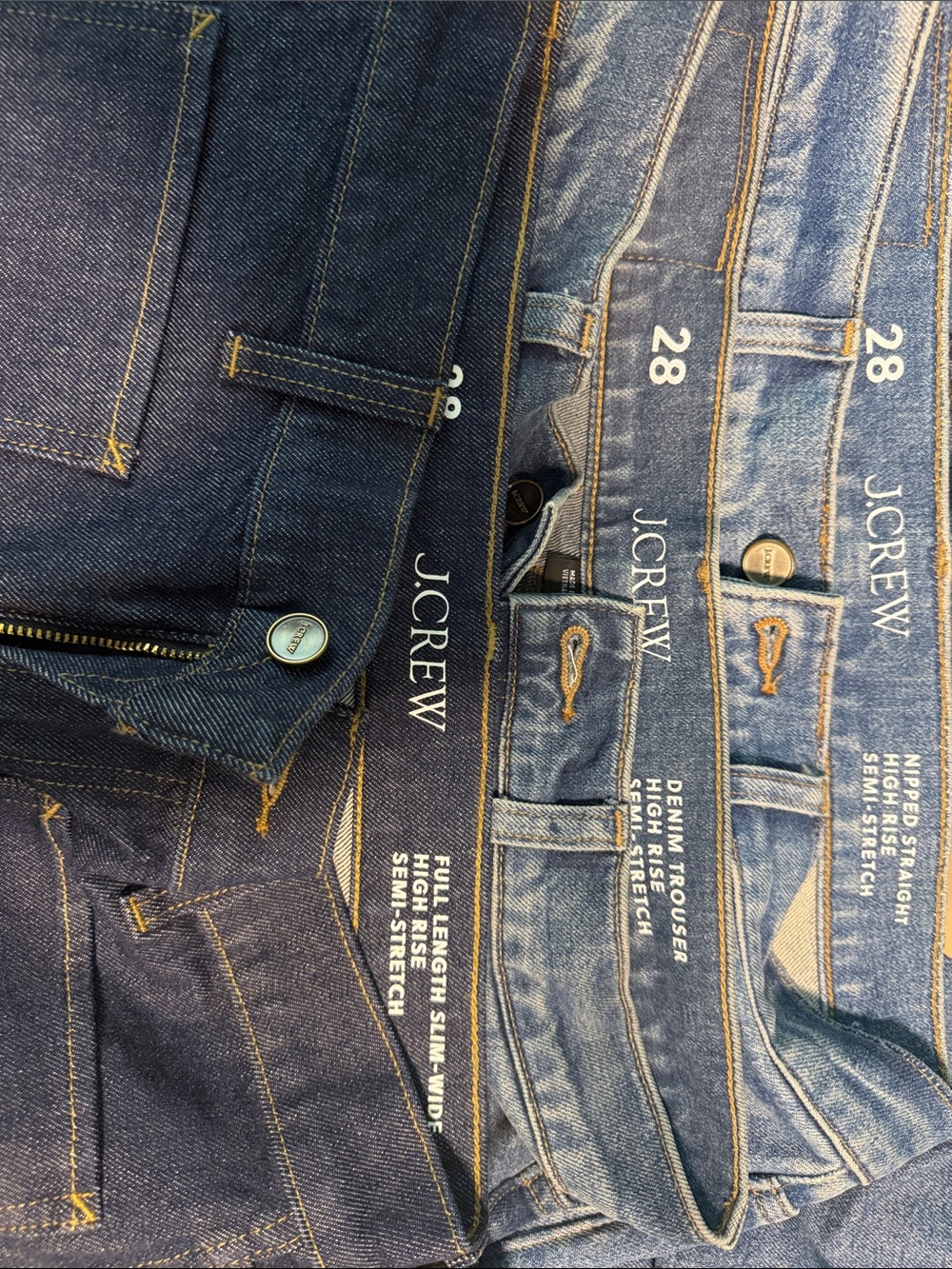 NWT 3 PAIRS J Crew Women’s Jeans 28